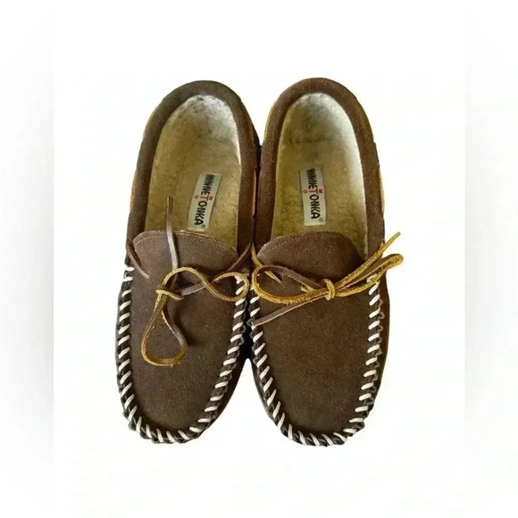 Minnetonka Moccasin Slipper With Rubber Soles Size 8 - Picture 6 of 13